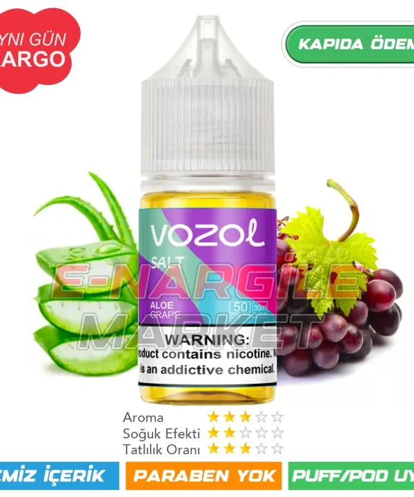 Vozol Likit Aloe Üzüm Salt 30ml