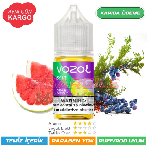 Vozol Likit Sedir Greyfurt Salt 30ml