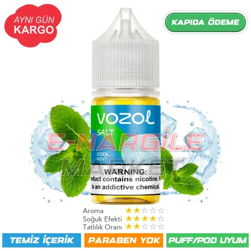 Vozol Likit Soğuk Nane Salt 30ml