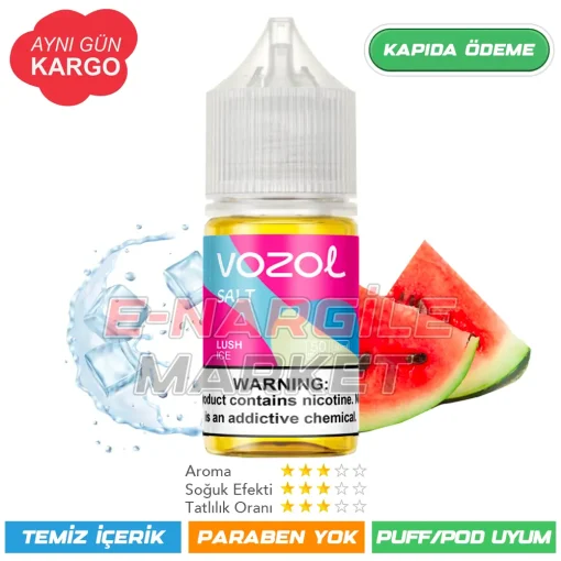 Vozol Likit Soğuk Karpuzlu Karışım Salt 30ml