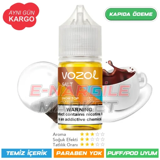 Vozol Likit Karlı Kahve Salt 30ml