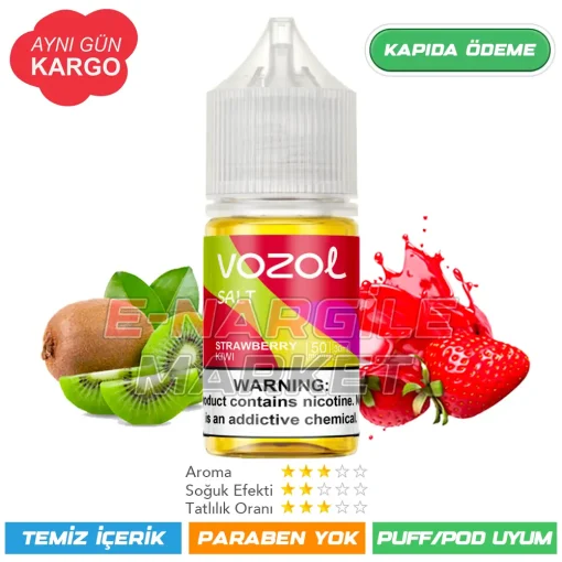 Vozol Likit Çilek Kivi Salt 30ml