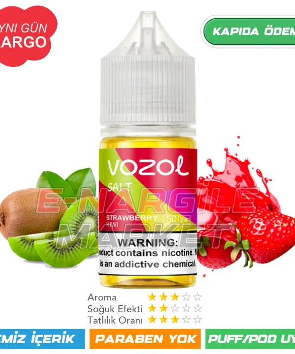 Vozol Likit Çilek Kivi Salt 30ml