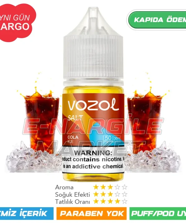 Vozol Likit Buzlu Kola Salt 30ml