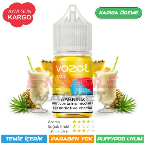 Vozol Likit Pina Colada Salt 30ml