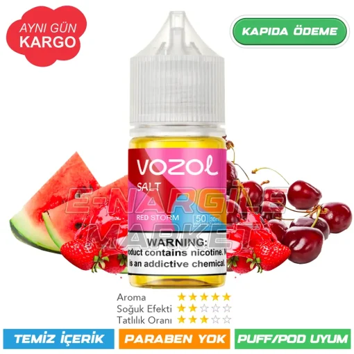 Vozol Likit Red Storm Salt 30ml