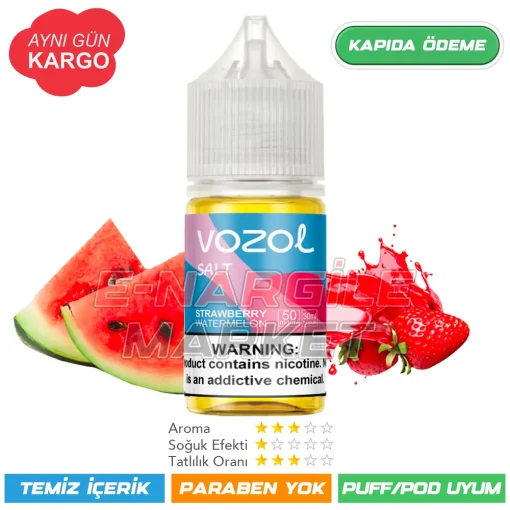 Vozol Likit Strawberry Watermelon Salt 30ml